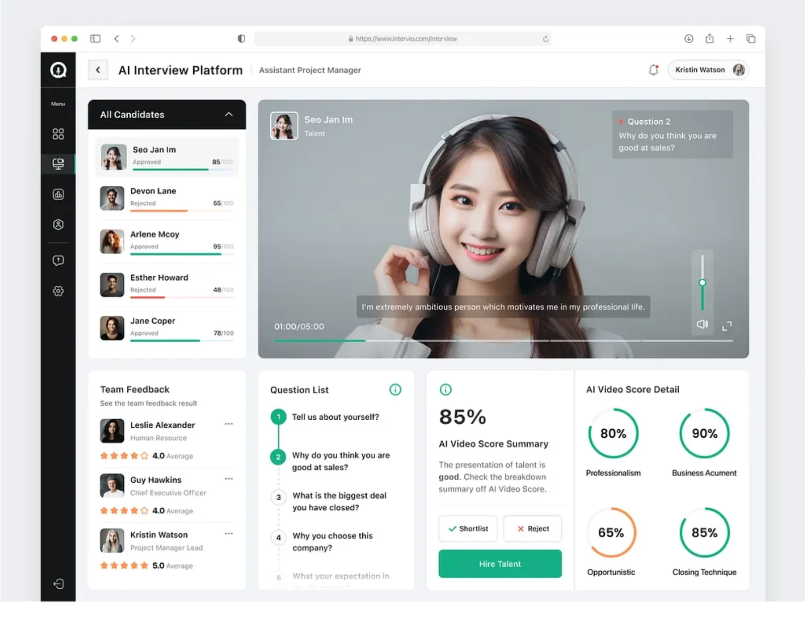 AI Interview Plattform