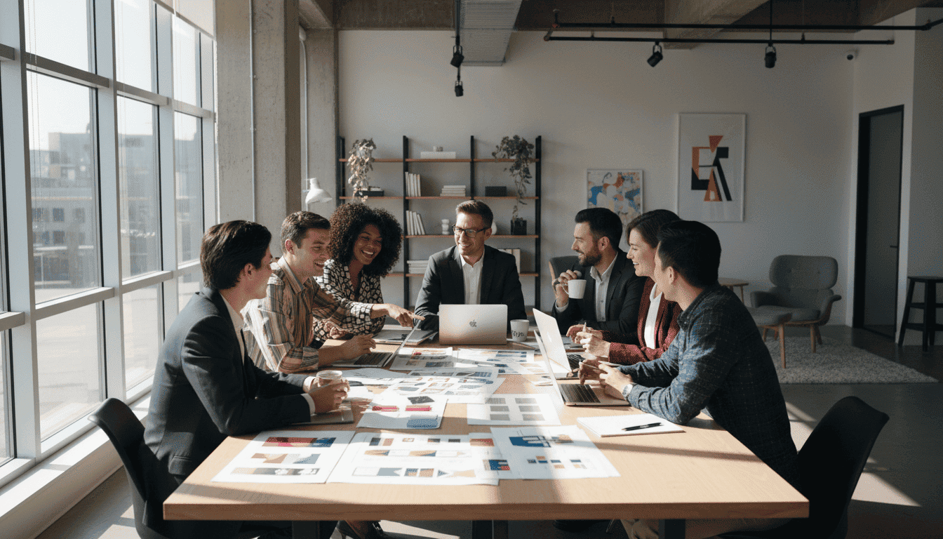 Key visual marketing elements for brand identity and digital presence