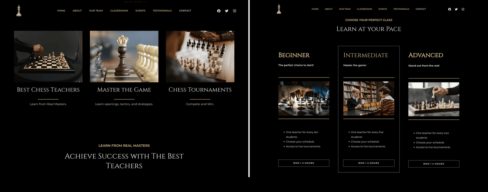Net Clever Solutions Creative Digital Agency - Portfolio - Chess Academy Website
