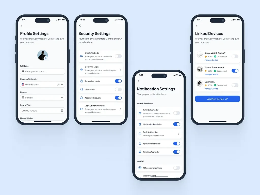 AI course application development showcasing machine learning integration, user analytics, and cross-platform mobile performance