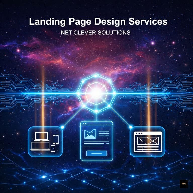 Landing page design services focused on conversion strategy, clear messaging, and high-performance user flow