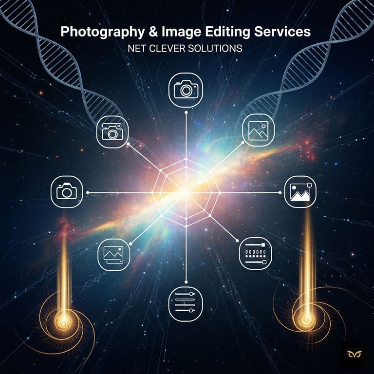 Photography and image editing services focused on brand consistency, visual quality, and professional presentation