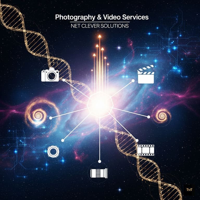 Photography and video services focused on strategic visual production, brand consistency, and professional impact