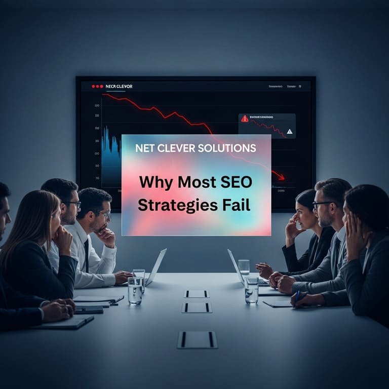 SEO strategist analyzing search performance metrics and technical diagnostics in Washington DC