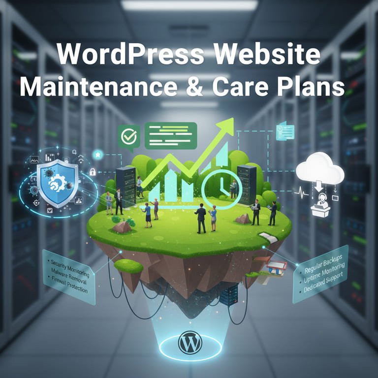 Ongoing WordPress website maintenance and care plans designed to keep business websites secure and reliable